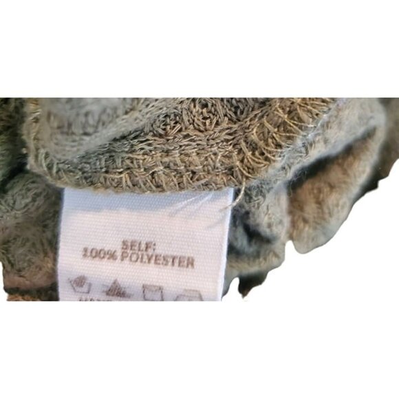 Hem & Thread Soft Cozy Olive Green Waffle Knit Oversized Cardigan Small-Large - Picture 10 of 10